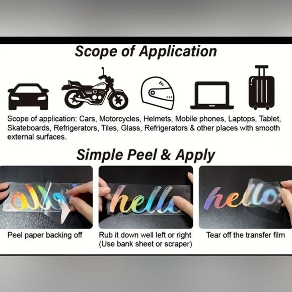 Forest Cat Waterproof Decal Car, Motorcycle, Laptop, Window, Helmet Grayscale - Picture 5 of 8